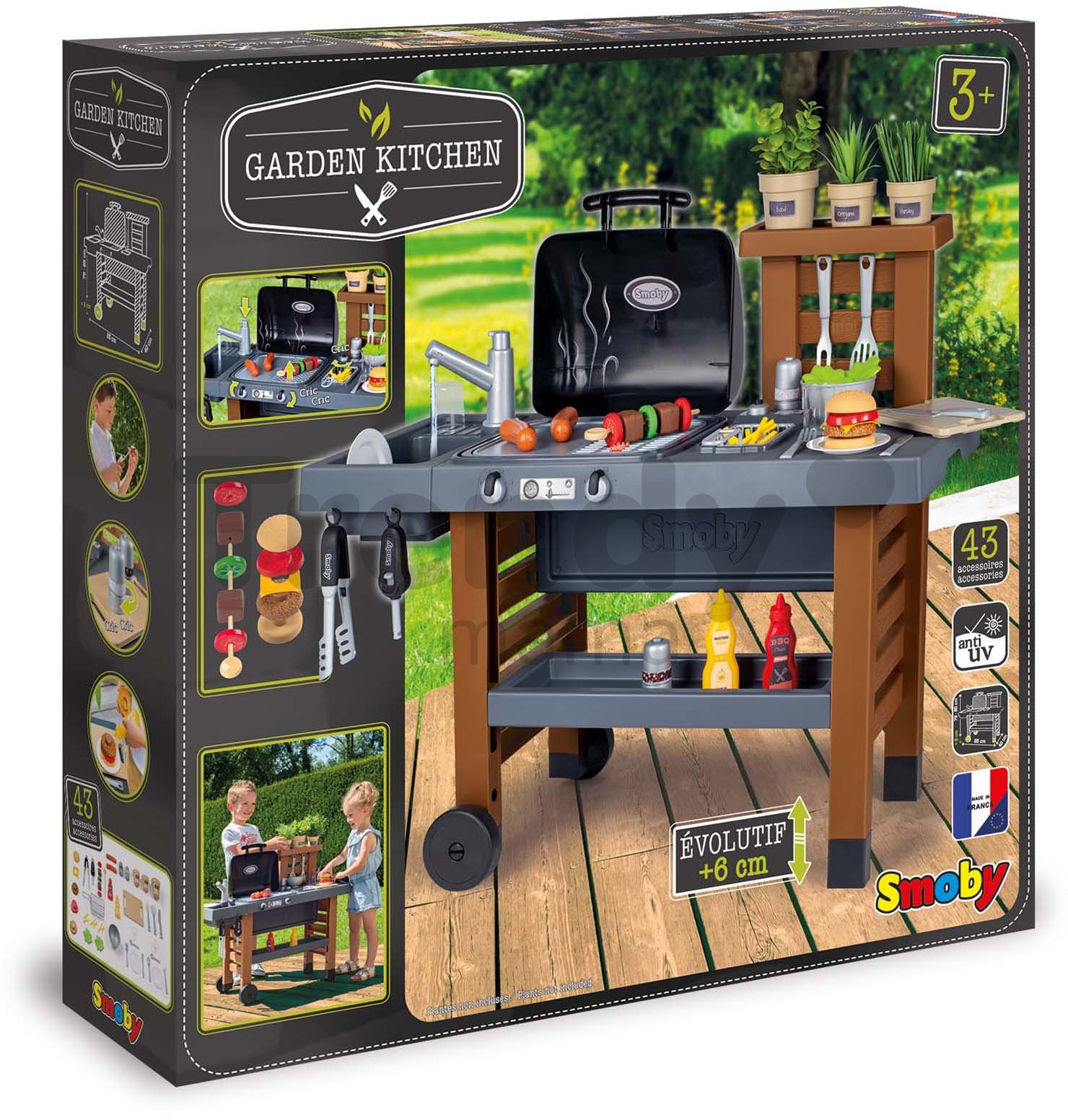  Smoby Garden Kitchen - Outdoor 43 Accessory Play Set