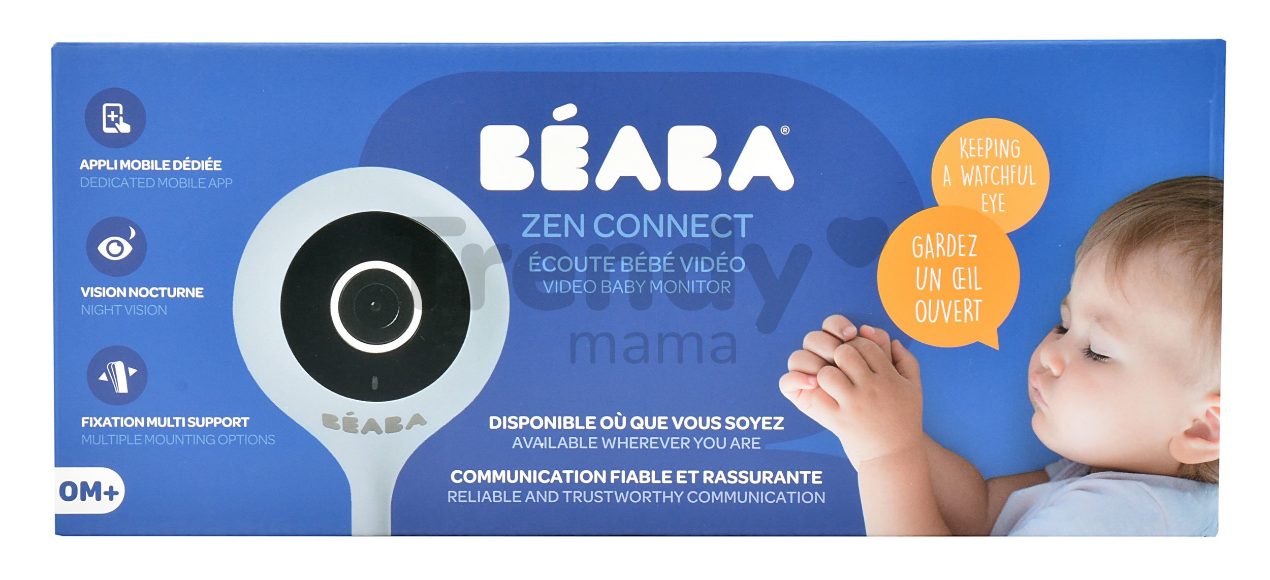 Ecoute bébé et vidéo Ecoute bébé vidéo Zen Connect - Connect Grey B