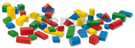 Drevené kocky farebné Coloured Wooden Blocks XL Baby Eichhorn extra veľké 50 kusov veľkosť 40 mm od 12 mes