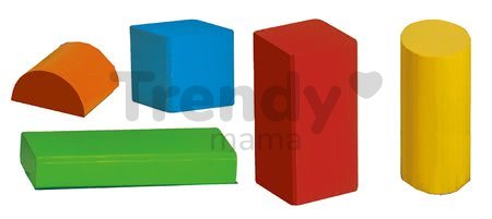 Drevené kocky farebné Coloured Wooden Blocks XL Baby Eichhorn extra veľké 50 kusov veľkosť 40 mm od 12 mes