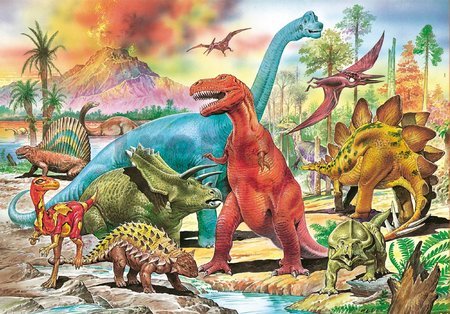 Puzzle Junior Dinosaurus Educa 100 dielov od 5 rokov