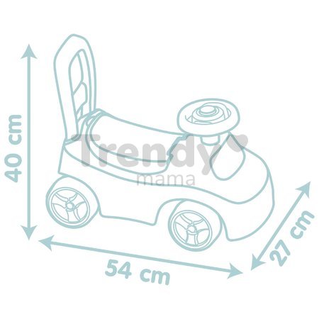 Odrážadlo Auto Ride On Little Smoby ergonomicky tvarované s úložným priestorom od 10 mes