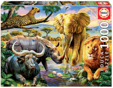 Puzzle Genuine The Big Five Educa 1000 dielov od 12 rokov