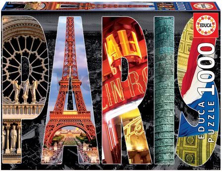 Puzzle City collages, Paris Educa 1000 dielov od 12 rokov