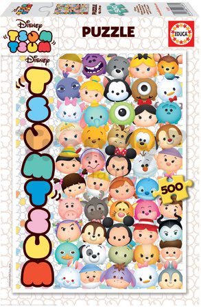 Puzzle Disney - Tsum Tsum 500 dielov a Fix lepidlo od 11 rokov