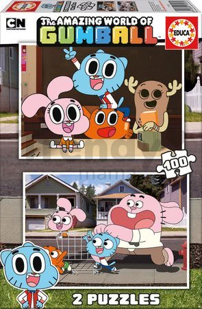 Puzzle Amazing world of Gumball Educa 2x 100 dielov od 6 rokov