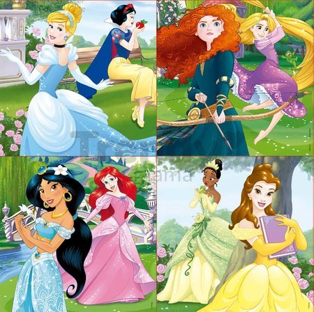 Puzzle Disney Princezné Educa 12-16-20-25 dielov, progresívne