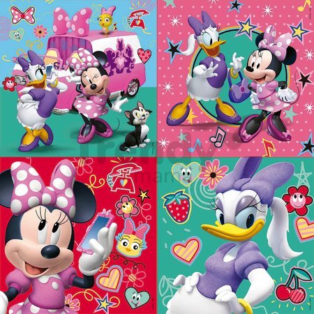 Puzzle v kufríku Minnie happy helpers Case Educa 12-16-20-25 dielov