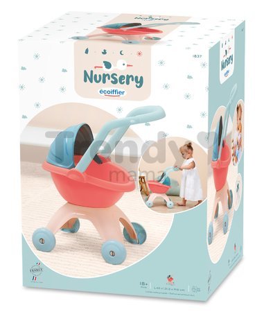 Hlboký kočík Nursery Écoiffier pre 30 cm bábiku od 18 mes