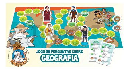 Spoločenská hra vedomostná Once upon a time The Explorers Educa Učíme sa o geografii 300 otázok v španielčine a portugalčine od 6 rokov