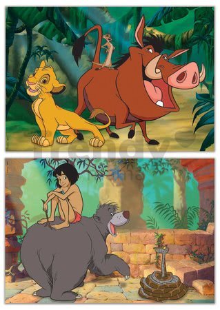 Drevené puzzle Disney Classics Jungle Book Educa 2x16 dielov