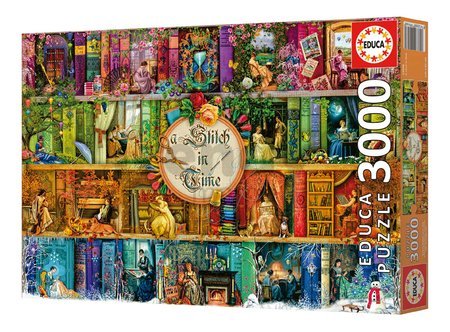 Puzzle A Stitch in Time Educa 3000 dielov a Fix lepidlo