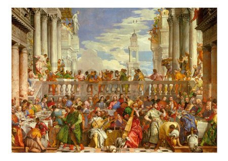 Puzzle The Wedding At Cana Paolo Veronese Educa 4000 dielov a Fix lepidlo