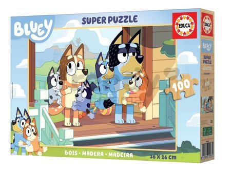 Drevené puzzle Bluey Educa 100 dielov od 6 rokov