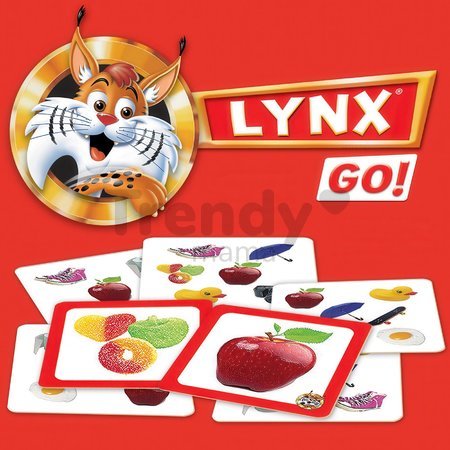 Spoločenská hra Rýchly ako rys Lynx Go! Educa v angličtine a francúzštine 70 obrázkov od 3 rokov EDU20094