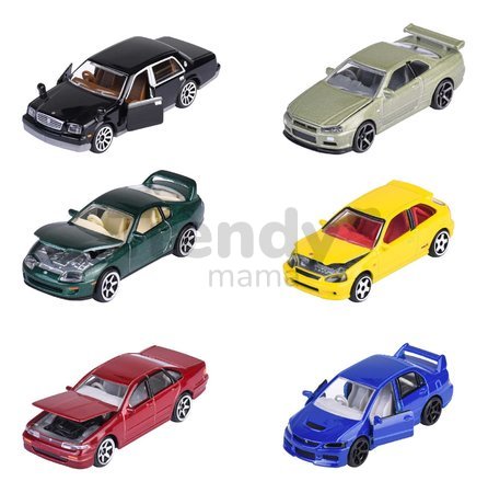 Autíčko Japan Series Premium Cars Majorette kovové s odpružením 7,5 cm dĺžka 6 rôznych druhov