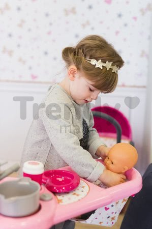 Domček pre bábiku Baby Nurse Zlatá edícia Smoby trojkrídlový s 13 doplnkami