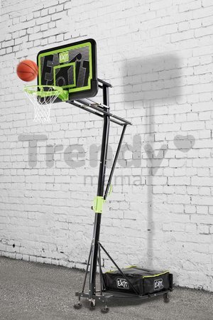 Basketbalová konštrukcia s doskou a košom Galaxy portable basketbal black edition Exit Toys oceľová prenosná nastaviteľná výška