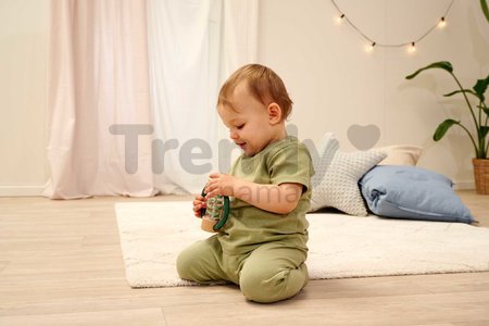 Drevená hrkálka Baby HiPP Sound Rattle Eichhorn s držadlom a valcom s guličkami od 3 mes