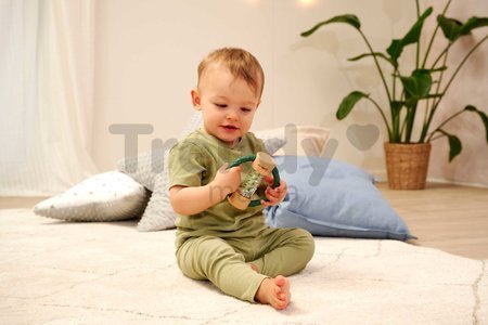 Drevená hrkálka Baby HiPP Sound Rattle Eichhorn s držadlom a valcom s guličkami od 3 mes