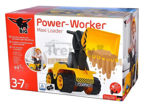 Nakladač pracovný stroj Maxi BIG Power Worker so sedadlom 73 cm s gumenými kolieskami