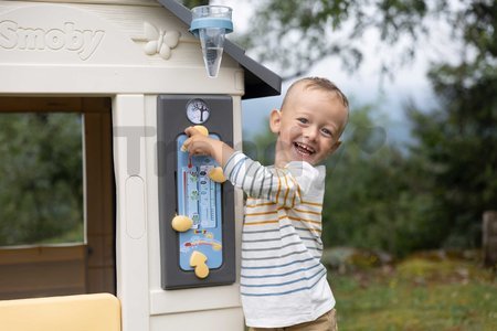 Domček meteorologická stanica Štyri ročné obdobia 4 Seasons Playhouse Smoby so zvonkohrou vetromerom a zrážkomerom s UV filtrom od 24 mes