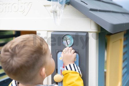 Domček meteorologická stanica Štyri ročné obdobia 4 Seasons Playhouse Smoby so zvonkohrou vetromerom a zrážkomerom s UV filtrom od 24 mes