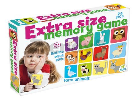 Pexeso zvieratká Extra Size Memory Game Dohány pamäťová hra 24 dielikov od 24 mes