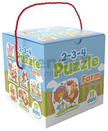 Puzzle farma Farm Dohány 2-3-4 dieliky od 18 mes