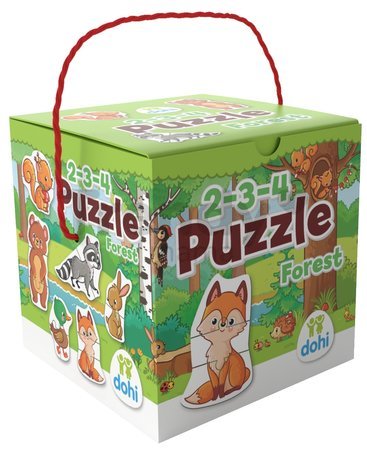 Puzzle lesné zvieratká Forest Dohány 2-3-4 dieliky od 18 mes