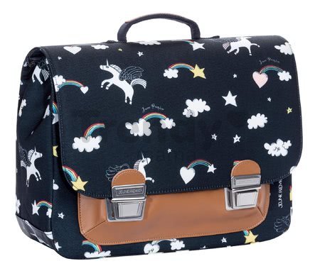 Školská aktovka It Bag Classic Midi Rainbow Unicorn Jeune Premier ergonomický luxusné prevedenie 30*38 cm