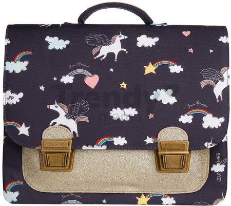 Školská aktovka It Bag Classic Midi Rainbow Unicorn Jeune Premier ergonomický luxusné prevedenie 30*38 cm