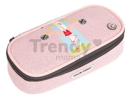 Školský peračník Pencil Case Flamingo Jack Piers ergonomický luxusné prevedenie od 2 rokov 21*4*9 cm