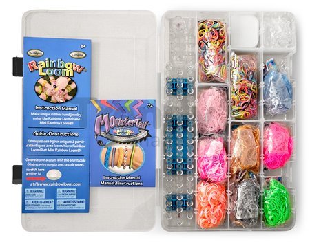 Darčekový box Starter Kit Gift Box Small Rainbow Loom sada 3600 gumičiek s 2 háčikmi od 6 rokov RL47