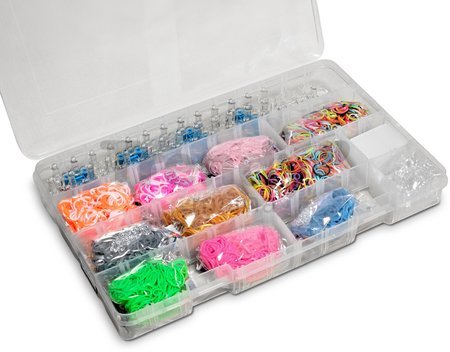 Darčekový box Starter Kit Gift Box Small Rainbow Loom sada 3600 gumičiek s 2 háčikmi od 6 rokov RL47