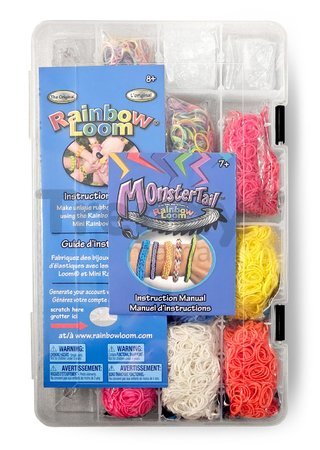 Darčekový box Starter Kit Gift Box Medium Rainbow Loom sada 6000 gumičiek s 2 háčikmi od 6 rokov RL48