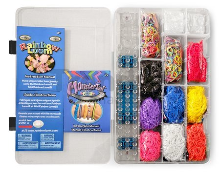 Darčekový box Starter Kit Gift Box Medium Rainbow Loom sada 6000 gumičiek s 2 háčikmi od 6 rokov RL48