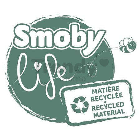 Vedro set ekologické Mickey Garnished Bucket Green Smoby s krhlou 17 cm výška 100% recyklovateľné od 18 mes
