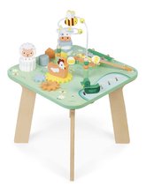 Drevený didaktický stolík Lúka s aktivitami Meadow Activity Table Janod 7 aktivít od 12 mes J05327