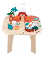 Drevený didaktický stolík Dinosaurus Dino Activity Table Janod s aktivitami od 12 mes J05825