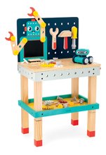 Drevená detská dielňa a náradie Big Robot DIY Workbench BricoKids Janod 60 dielov J06457