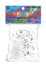 Rainbow Loom eredeti gumik 600 darab fehér