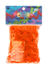 Rainbow Loom eredeti gumik 600 darab narancssárga 6 évtől