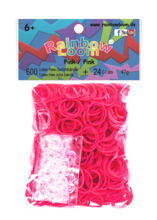 Rainbow Loom originálne gumičky 600 kusov ružové od 6 rokov