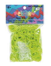 Originálne neónové gumičky Rainbow Loom 600 kusov svetlozelené