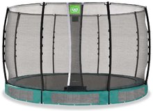 Trambulin védőhálóval Allure Classic ground Exit Toys talajmenti 366 cm átmérővel zöld