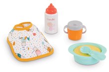 Ebédkészlet előkével Mealtime Set Corolle 30 cm játékbabának 5 kiegészítővel 18 hó-tól