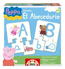 Oktatójáték Ismerkedem az ábécével ábrák révén Peppa Pig Educa 81 darabos spanyolul 4 évtől EDU15652