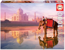 Puzzle Genuine Elephant at Taj Mahal Educa 1000 db 12 éves kortól