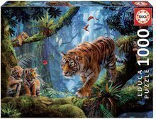 Puzzle Tigers in the tree Educa 1000 dielov a Fix lepidlo od 11 rokov